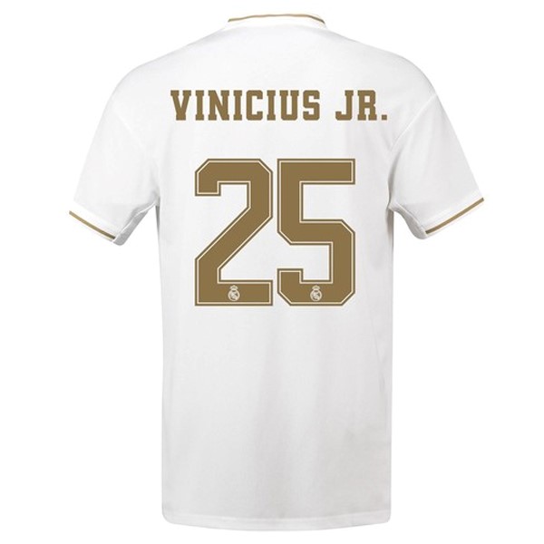 Camiseta Real Madrid NO.25 Vinicius JR. Replica Primera Ropa 2019/20 Blanco